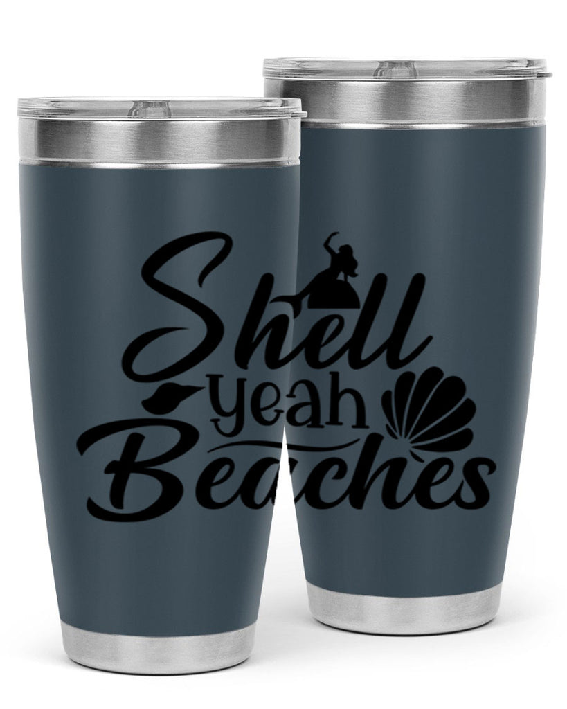 Shell Yeah Beaches 589#- mermaid- Tumbler