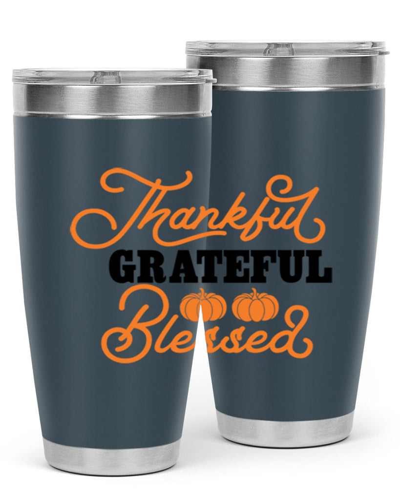 Thankful Grateful Blessed 604#- fall- Tumbler