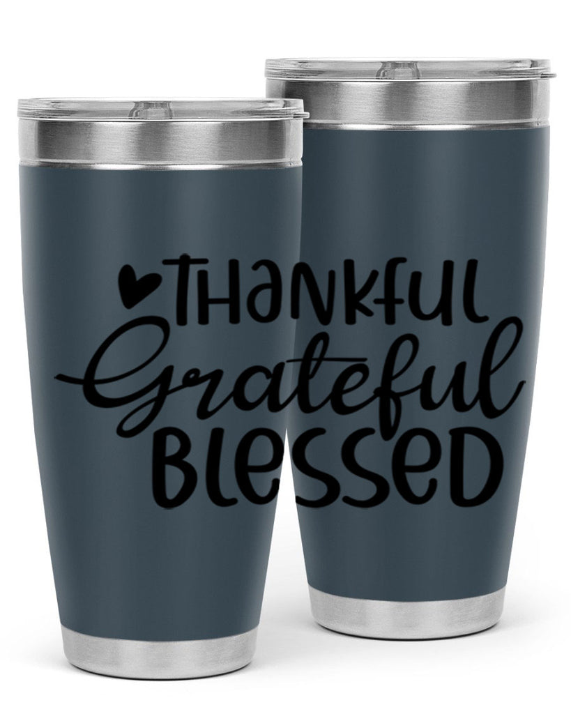 Thankful Grateful Blessed 605#- fall- Tumbler
