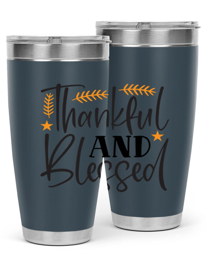 Thankfulandblessed 608#- fall- Tumbler