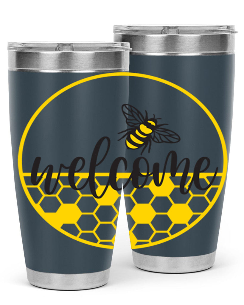 Welcome Bee and hive567#- spring- Tumbler