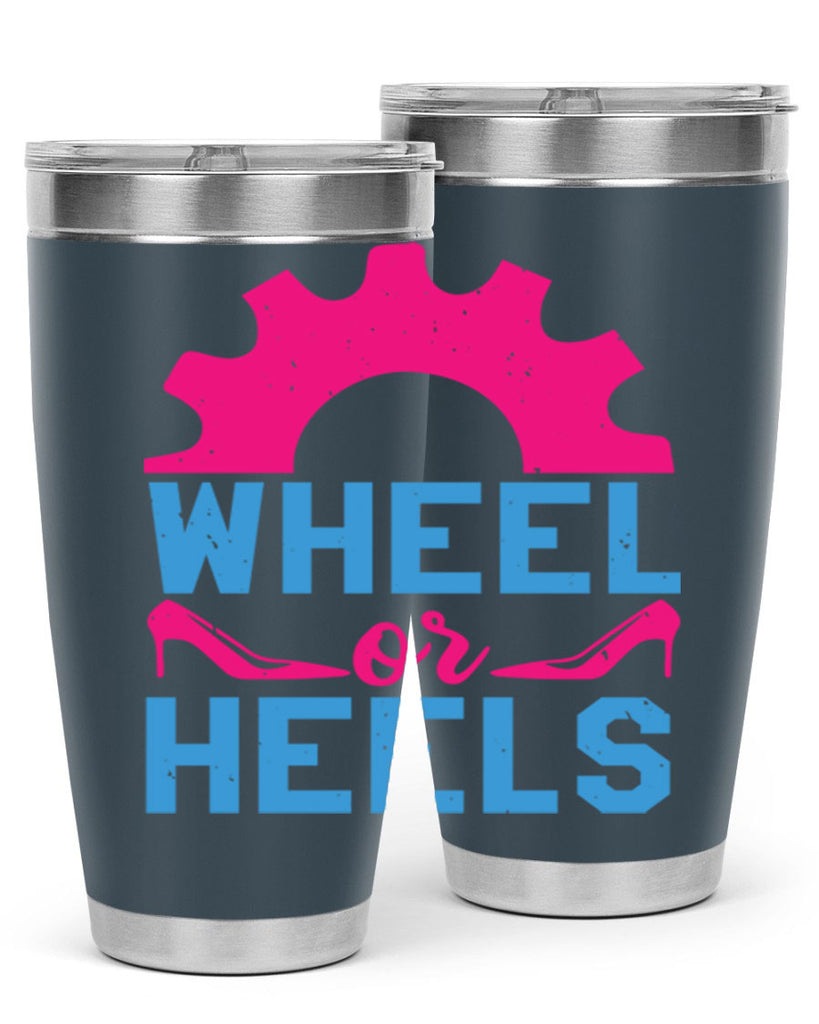 Wheel or Heels Style 8#- baby shower- tumbler