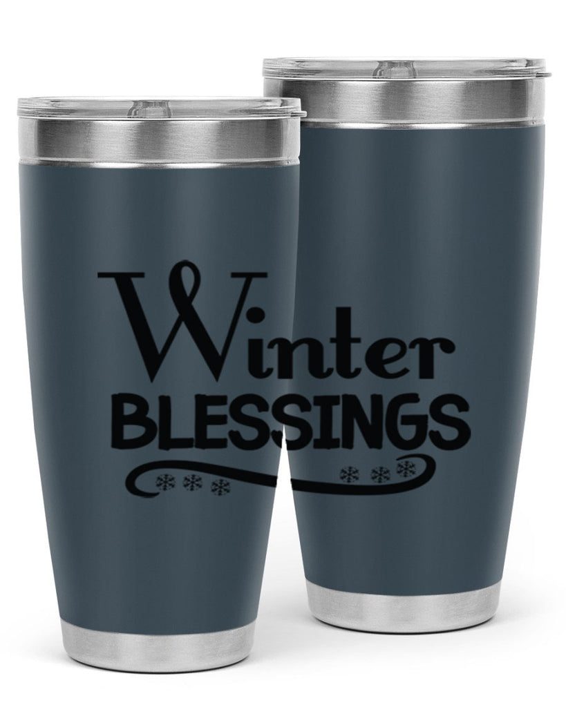 Winter Blessings 493#- winter- Tumbler