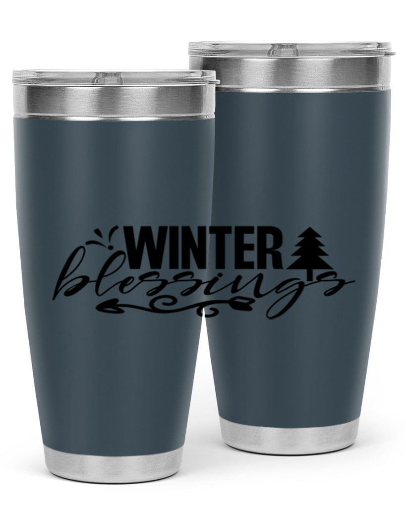 Winter Blessings 496#- winter- Tumbler