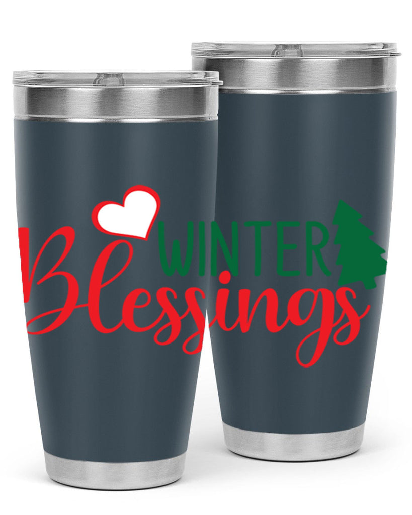 Winter Blessings 546#- winter- Tumbler