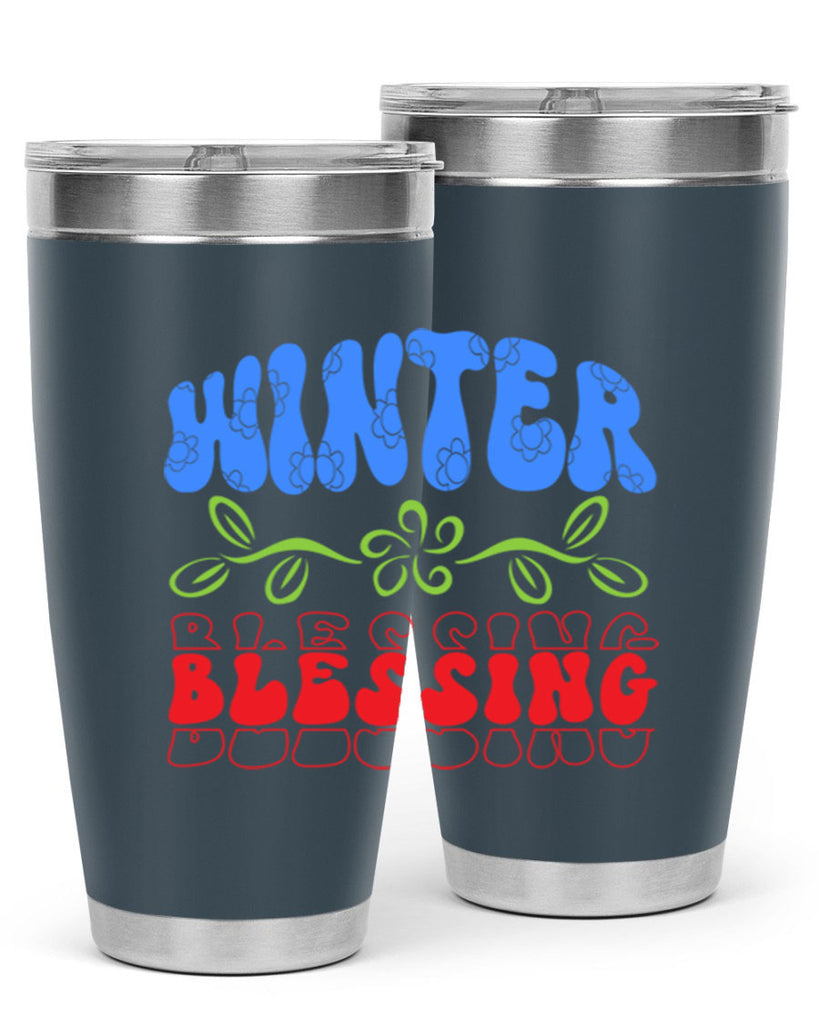 Winter blessing 487#- winter- Tumbler