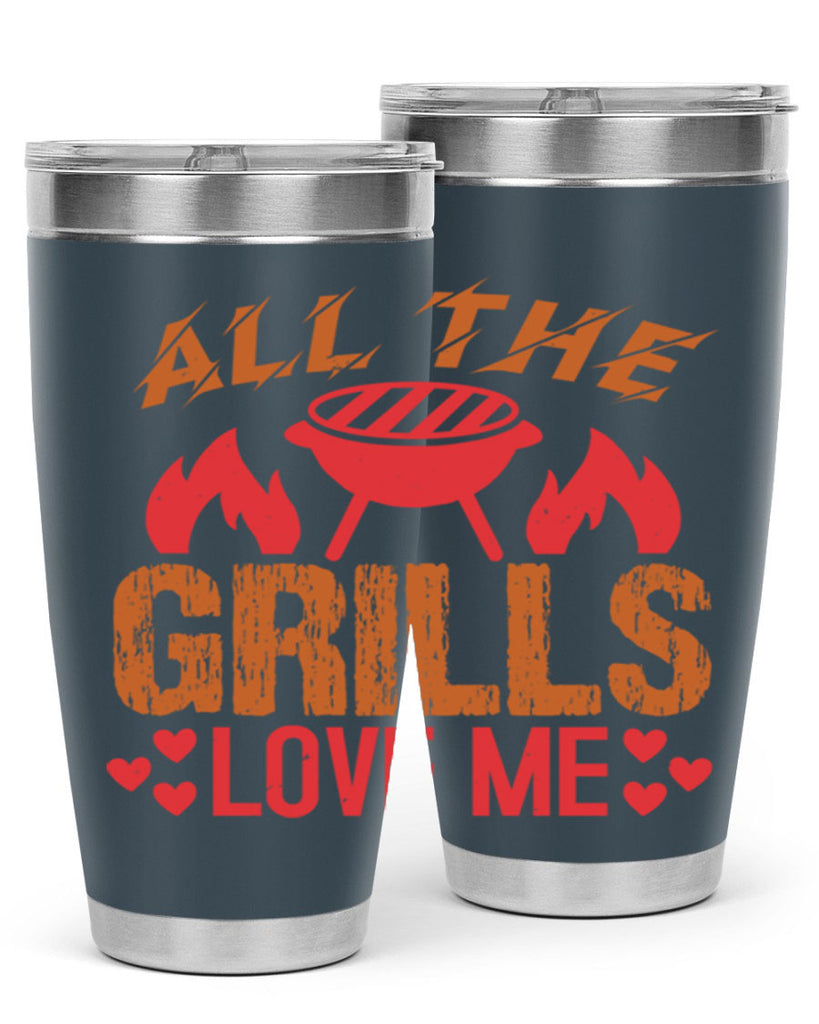 all the grills love me 50#- bbq- Tumbler