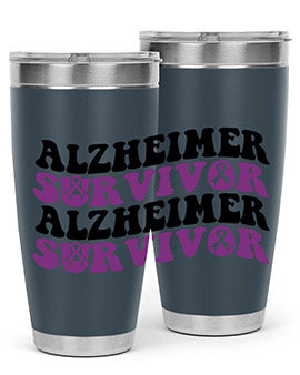 alzheimer survivor 9#- alzheimers- Tumbler