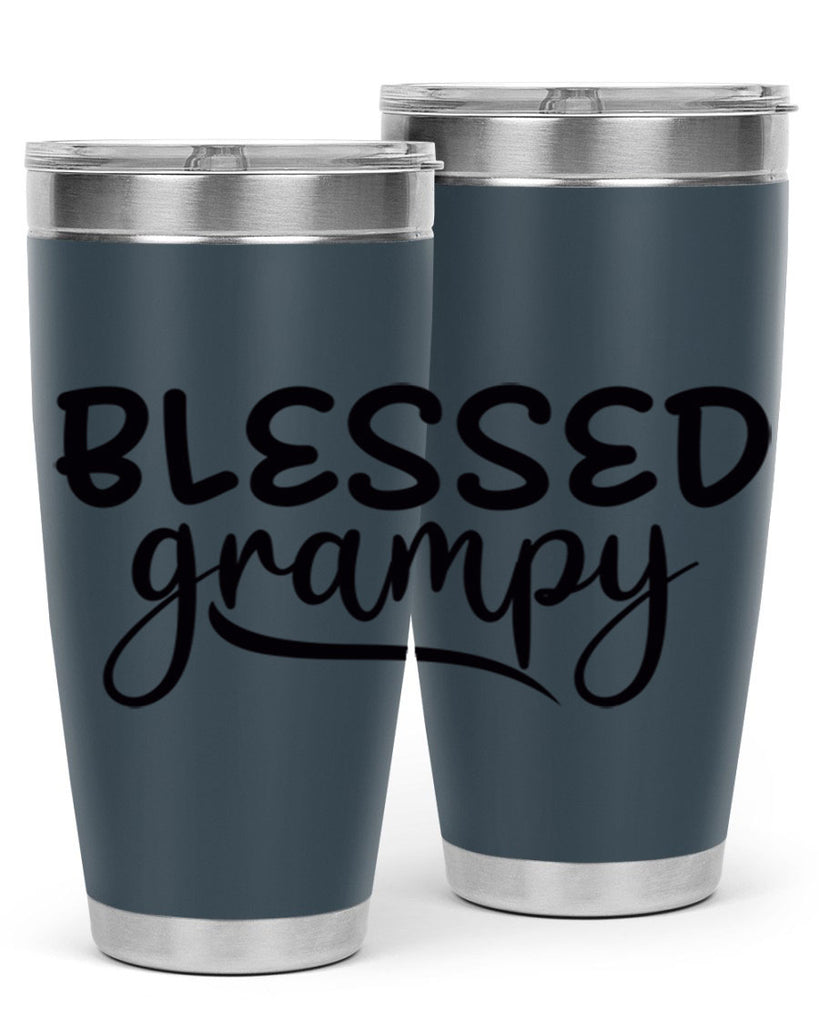 blessed grampy 77#- grandpa - papa- Tumbler