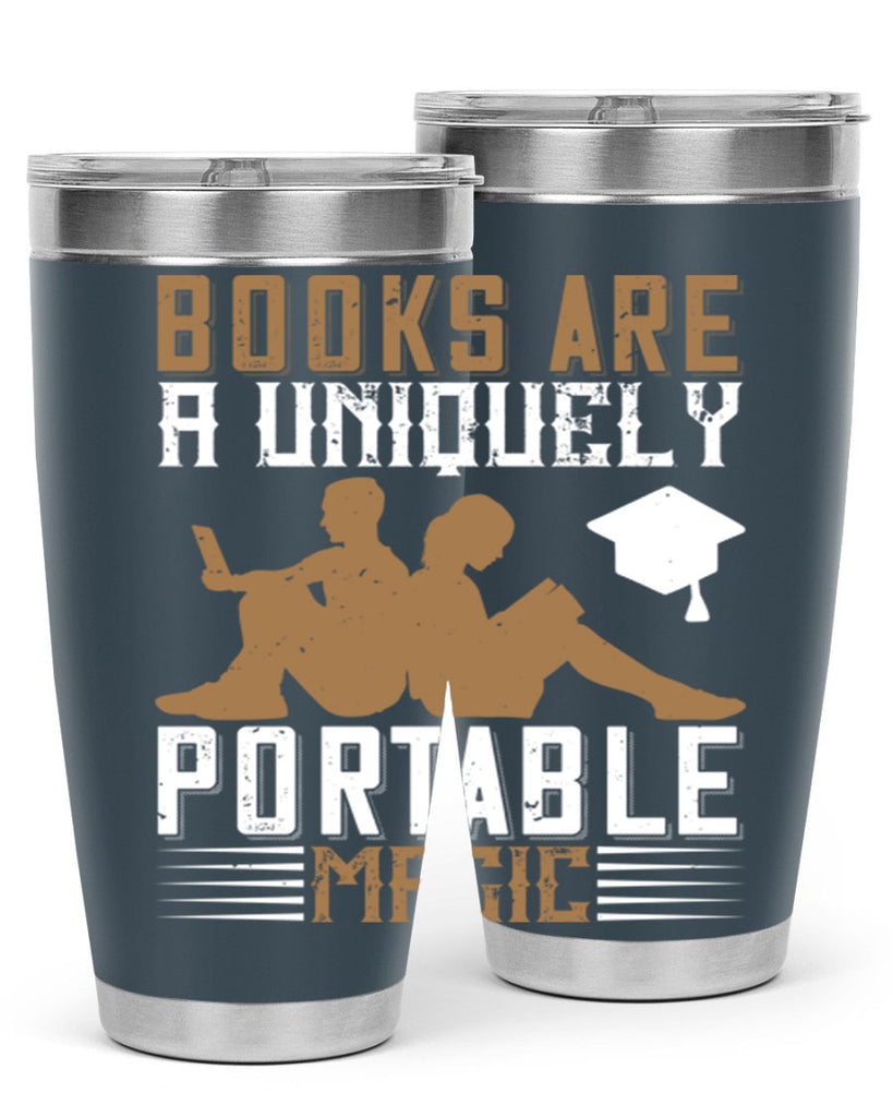 books are a uniquely portable magic 74#- reading- Tumbler