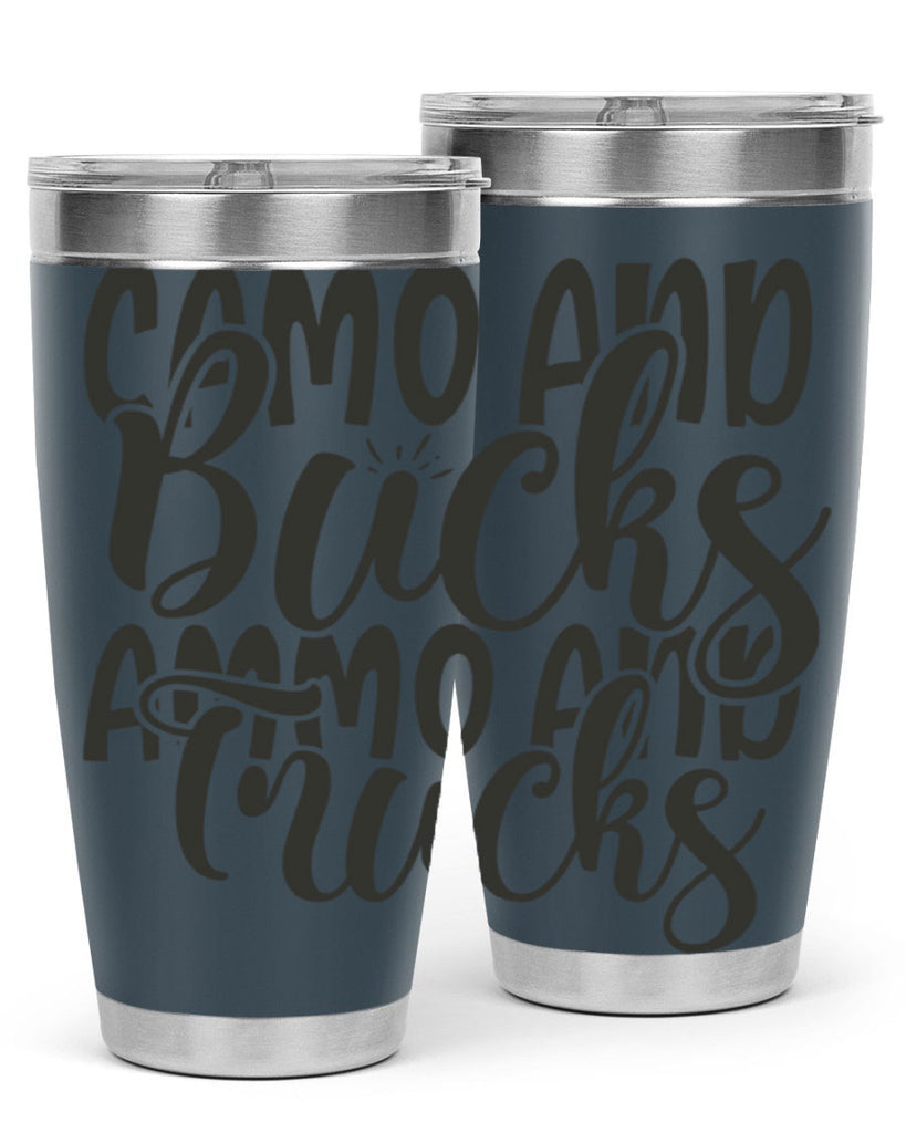 camo and bucks ammo and trucks 18#- hunting- Tumbler