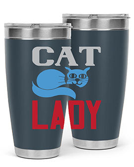 cat lady Style 31#- cat- Tumbler