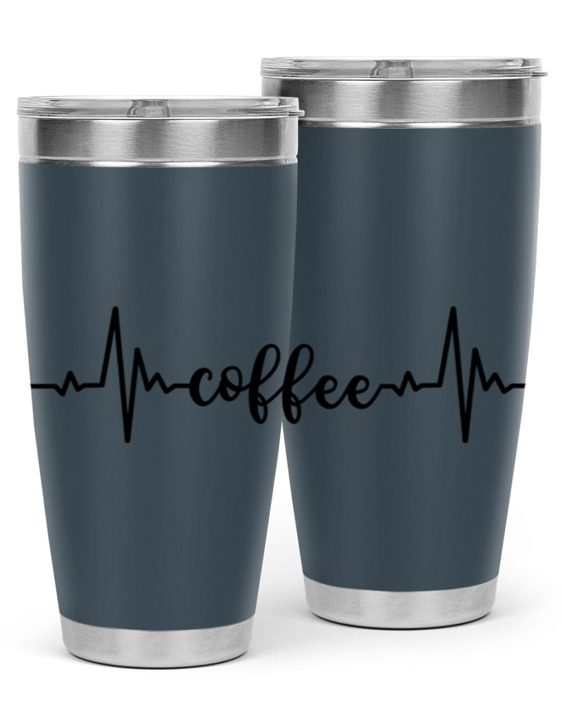 coffee heartbeat 246#- coffee- Tumbler