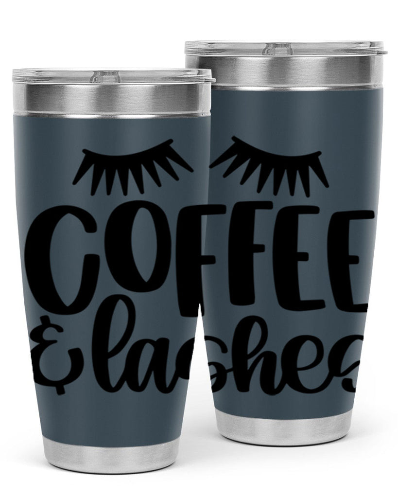 coffee lashes 177#- coffee- Tumbler