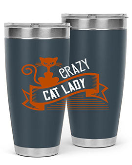 crazy cat lady Style 43#- cat- Tumbler