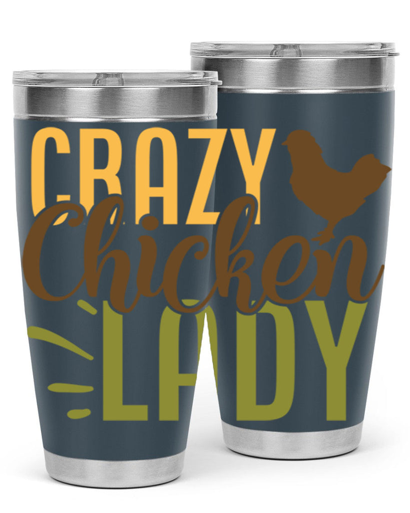 crazy chicken lady 18#- farming and gardening- Tumbler