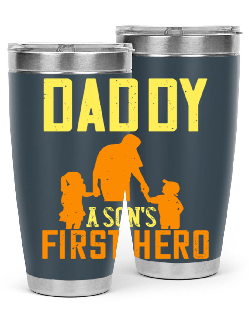 daddy a sons first hero 249#- fathers day- Tumbler