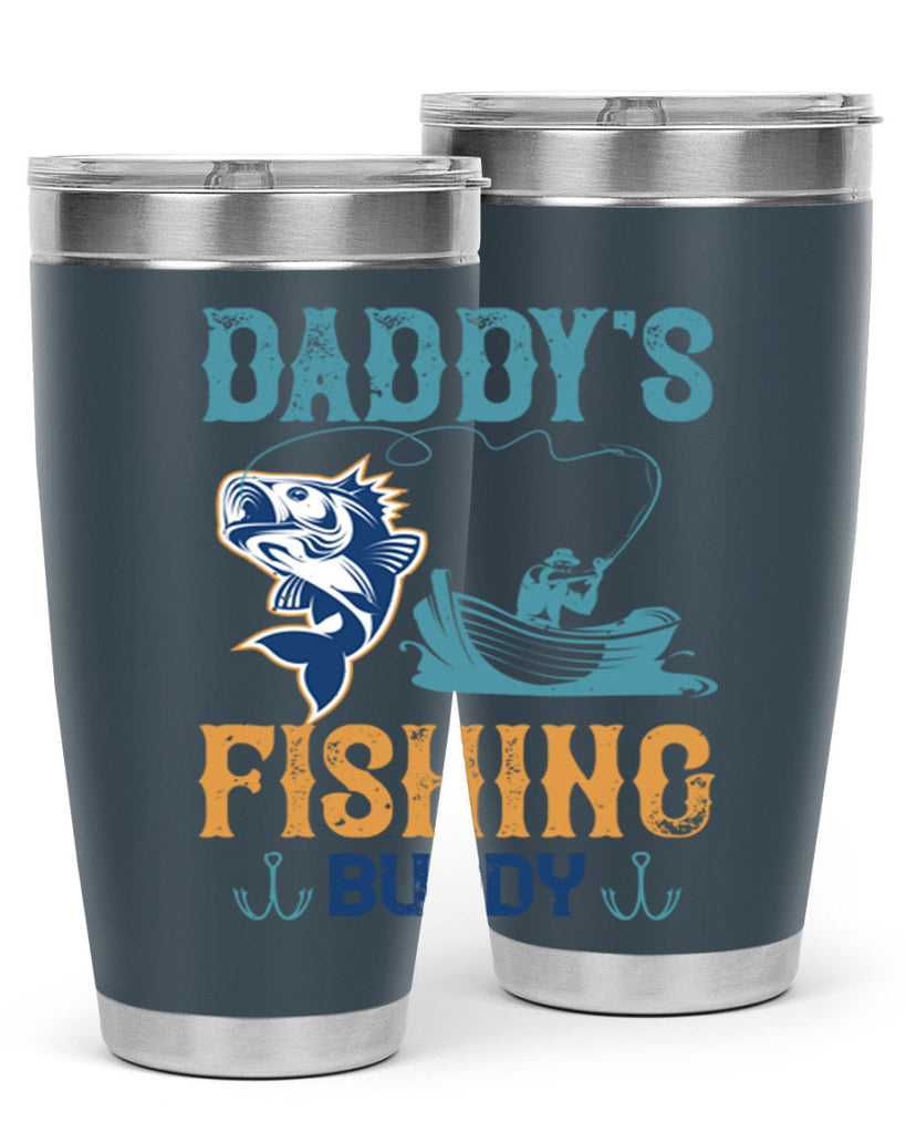 daddy’s fishing buddy 166#- fishing- Tumbler