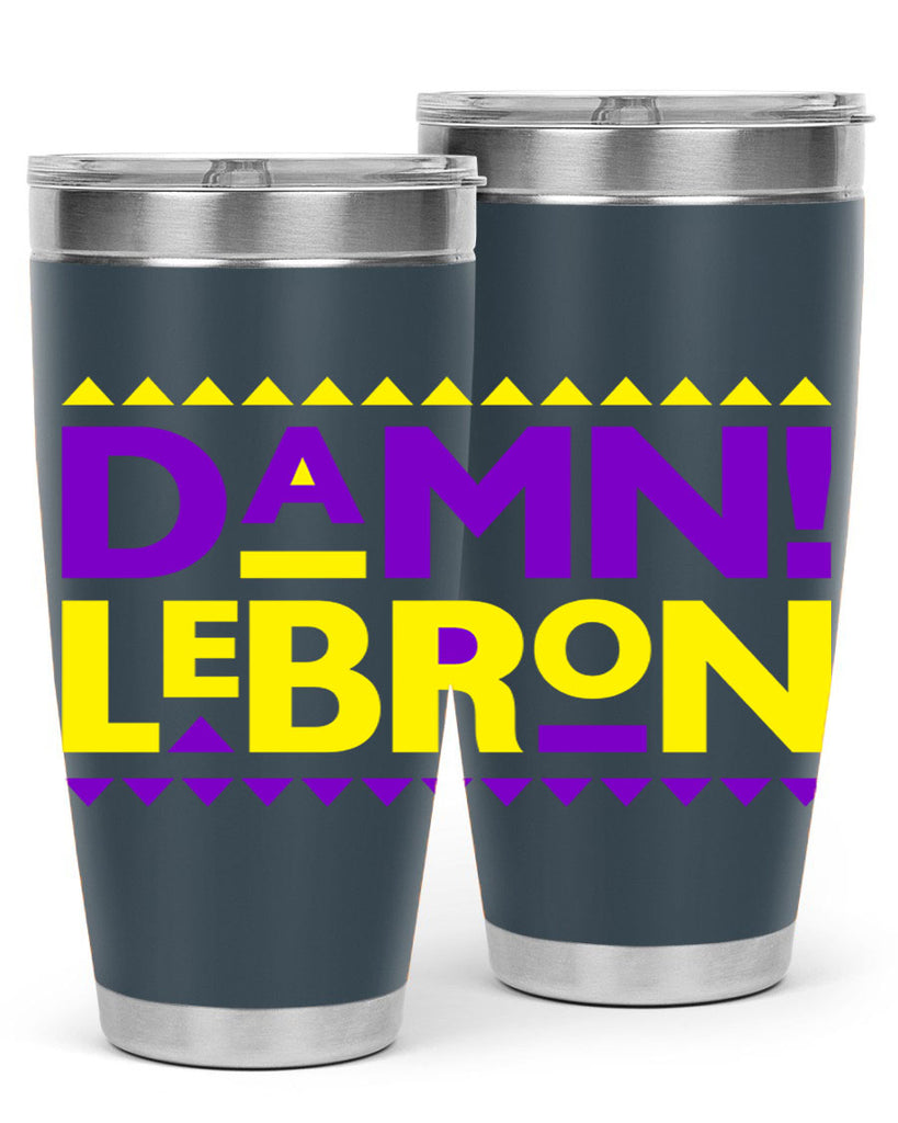 damn lebron 177#- black words phrases- Cotton Tank