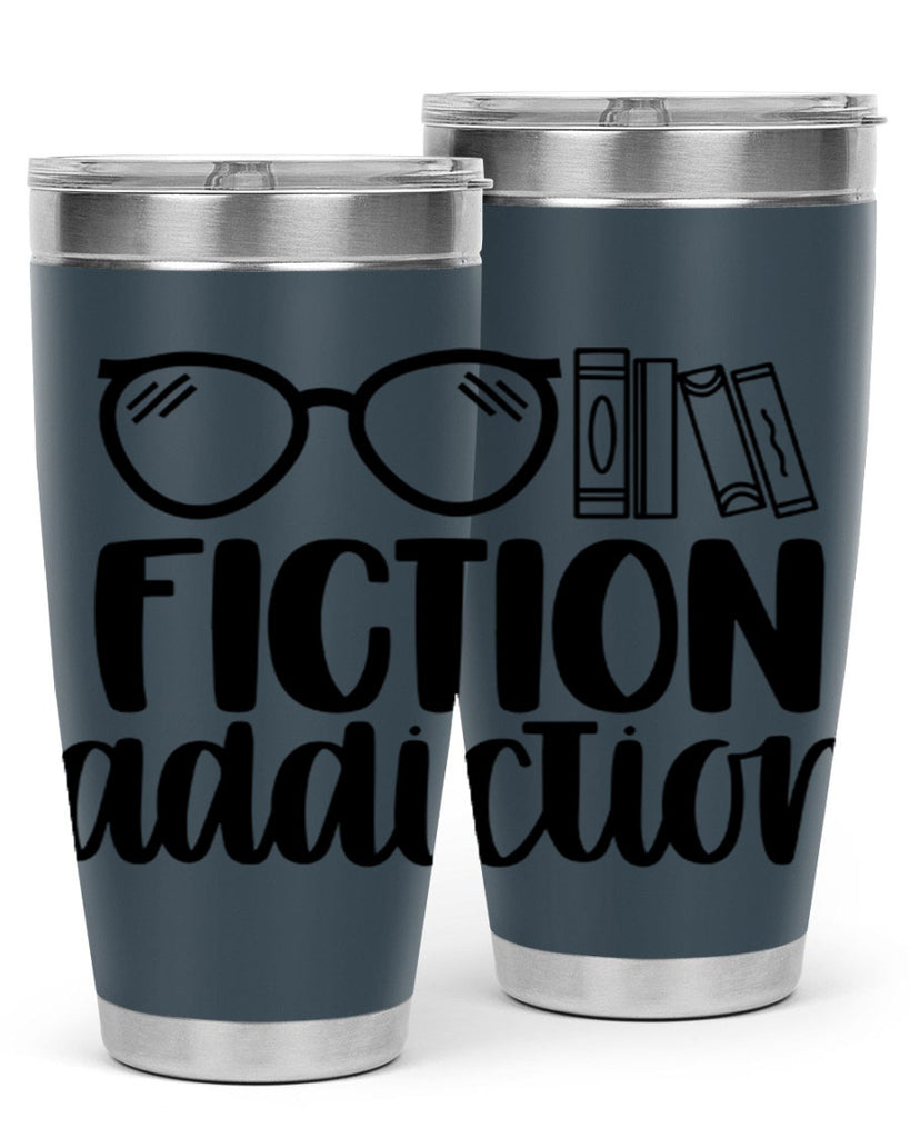 fiction addiction 40#- reading- Tumbler