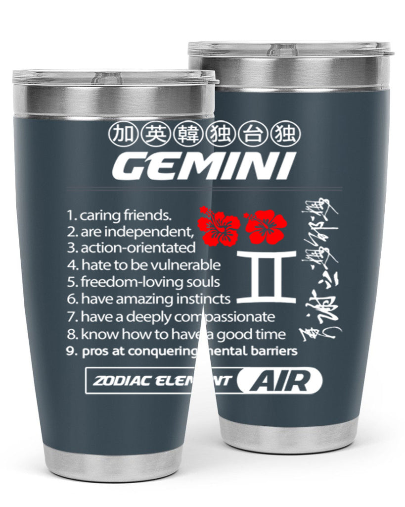 gemini 242#- zodiac- Tumbler