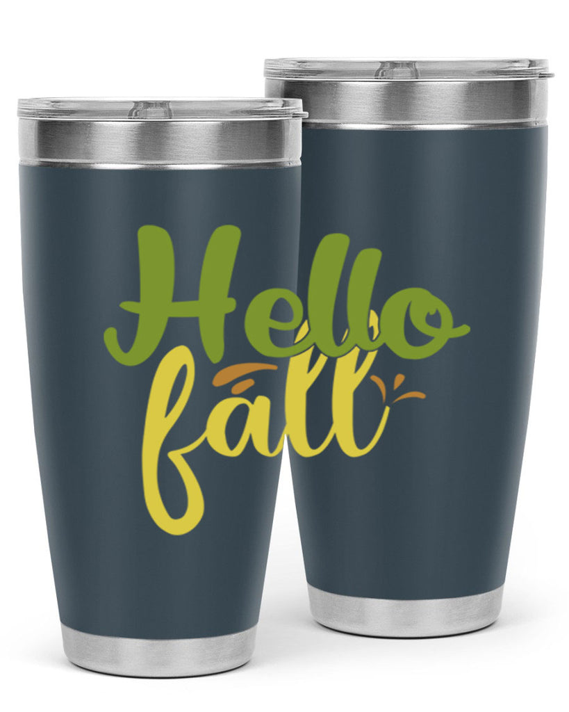 hello fall 55#- thanksgiving- Tumbler