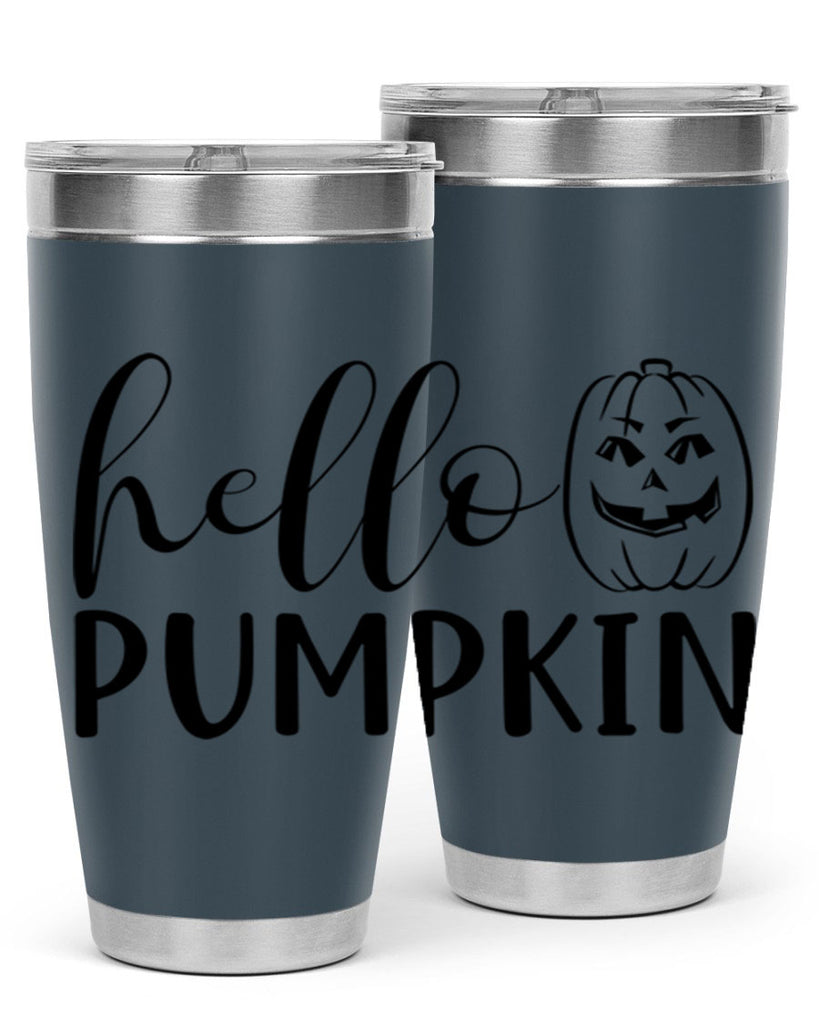 hello pumpkin 287#- fall- Tumbler