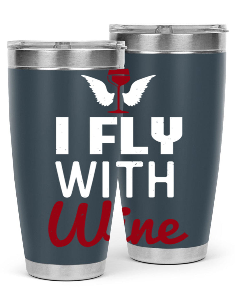 i fly with wine 212#- wine- Tumbler