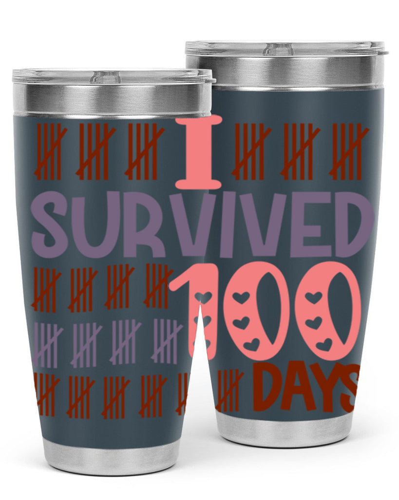 i survived 100 days 13#- 100 days of school- Tumbler