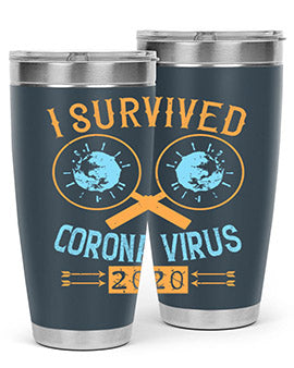 i survived corona virus Style 34#- corona virus- Cotton Tank