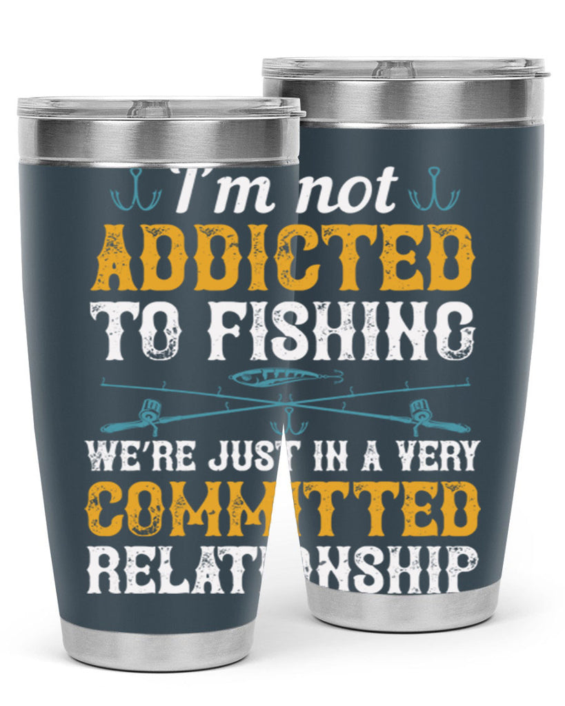 i’m not addicted to fishing 75#- fishing- Tumbler