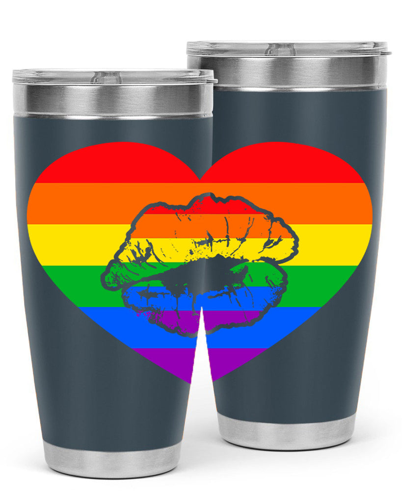 lgbt rainbow cool lip lgbt 96#- lgbt- Tumbler