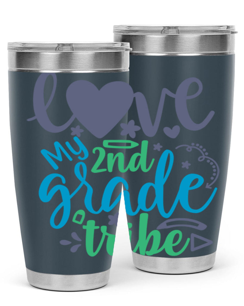 love my 2nd grade tribe 9#- second grade- Tumbler