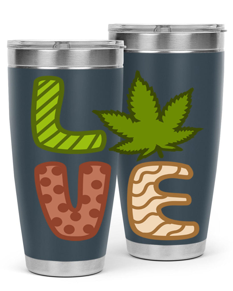 love weed 193#- marijuana- Tumbler