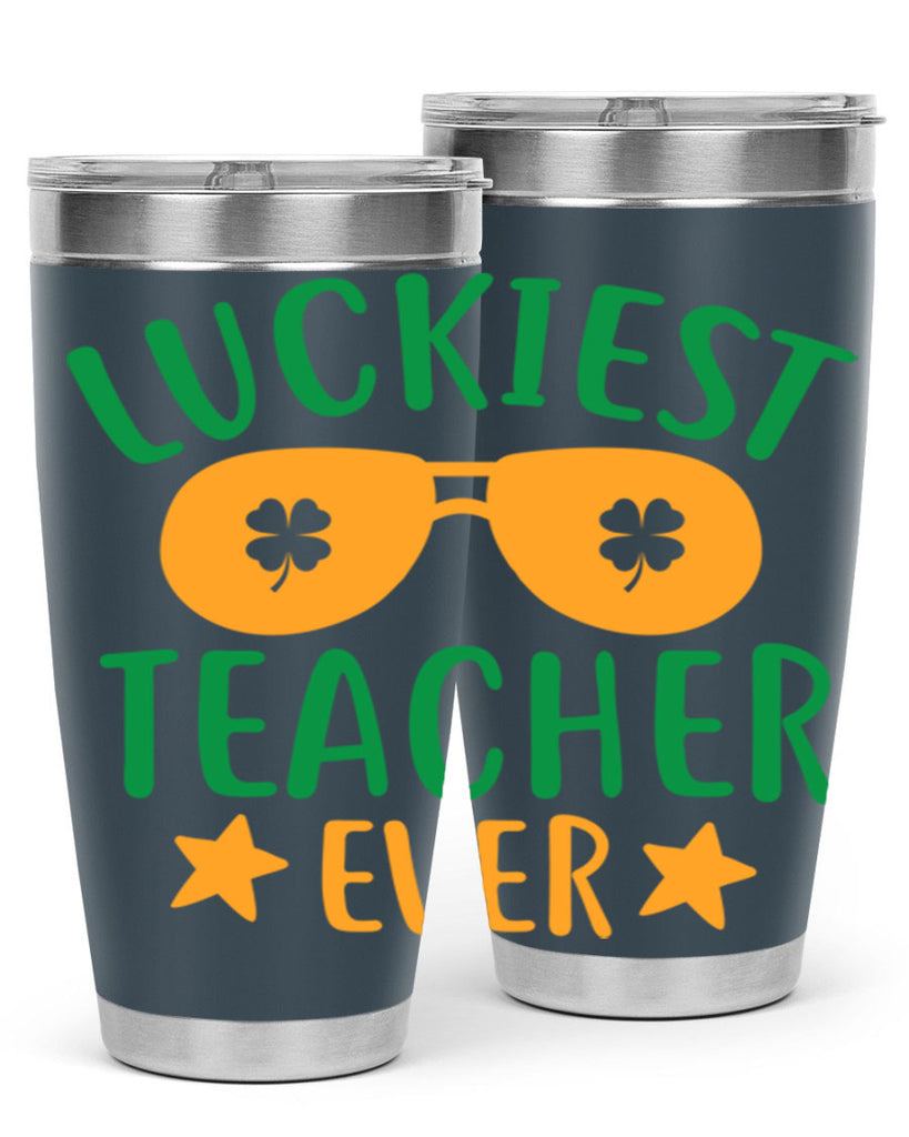 luckiest teacher ever 13#- mardi gras- Tumbler