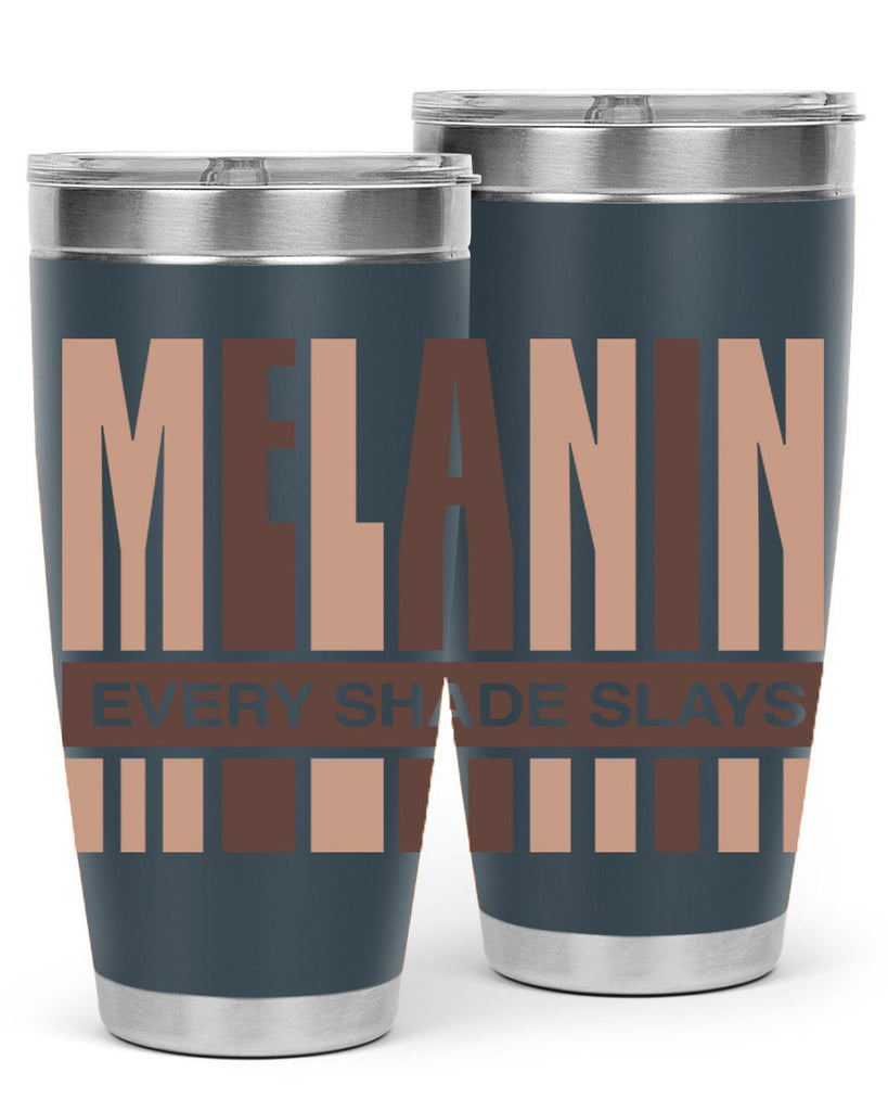 melanin every shade slays 90#- black words phrases- Cotton Tank