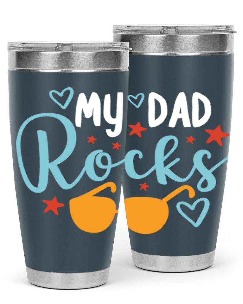 my dad rocks 83#- fathers day- Tumbler