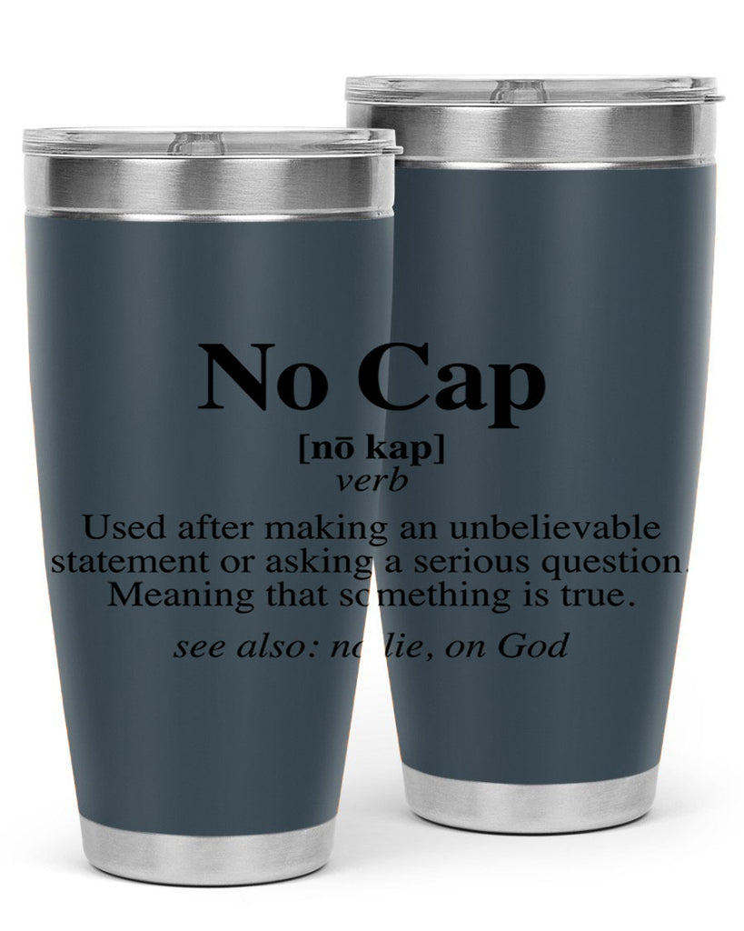 no cap 61#- black words phrases- Cotton Tank