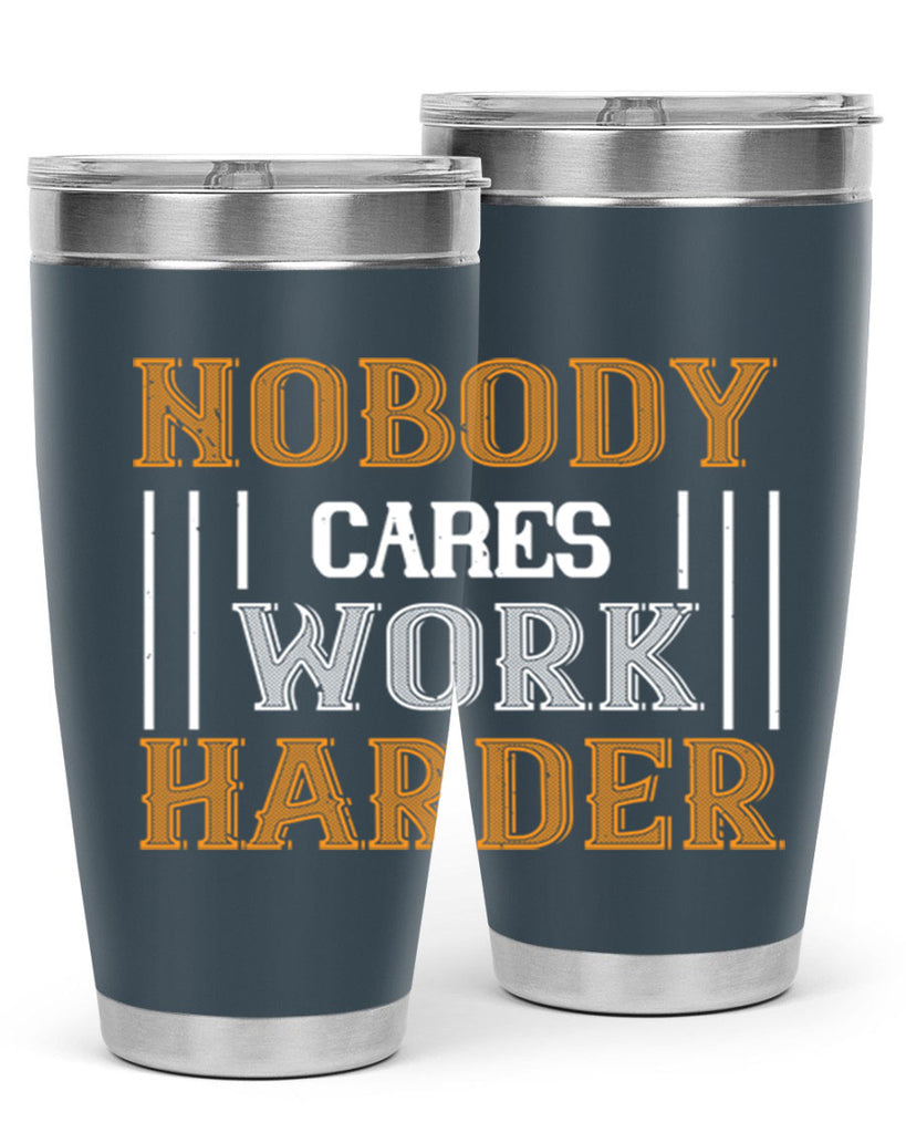 nobody i cares work herder 78#- gym- Tumbler