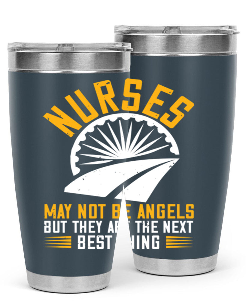 nurses may not be angels Style 265#- nurse- tumbler
