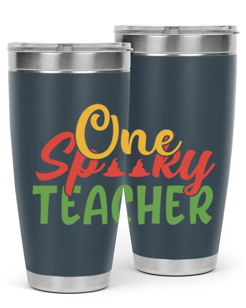 one spooky teacher Style 158#- teacher- tumbler