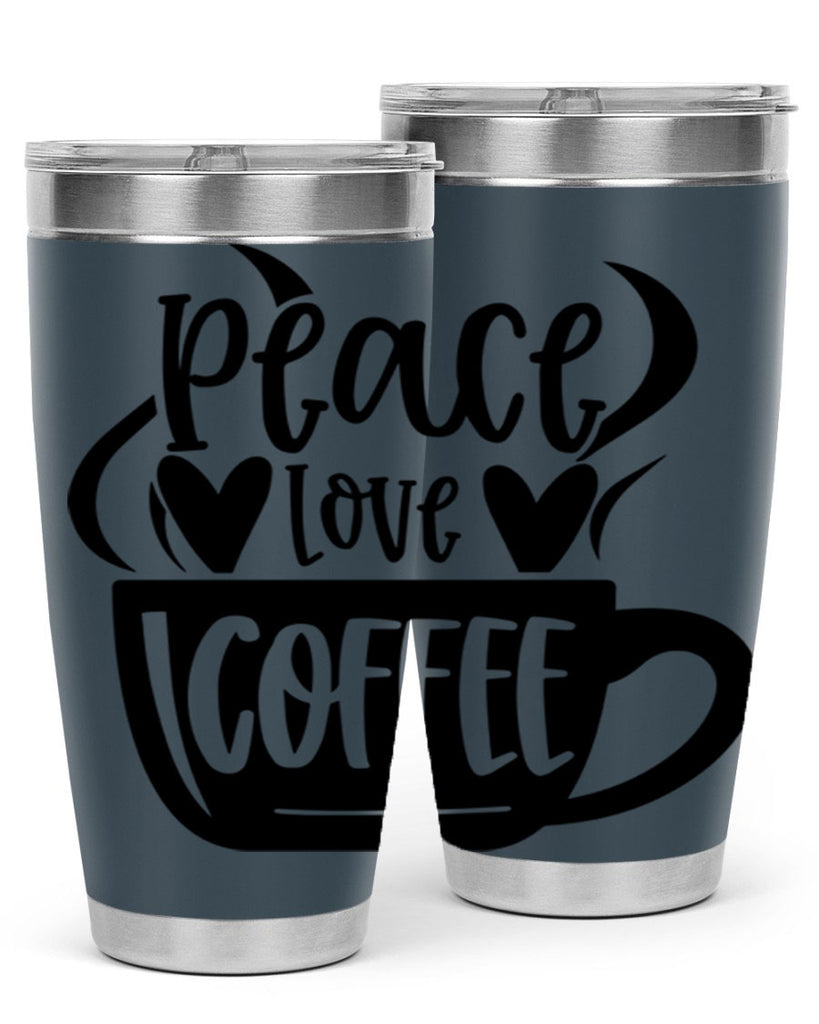 peace love coffee 48#- coffee- Tumbler