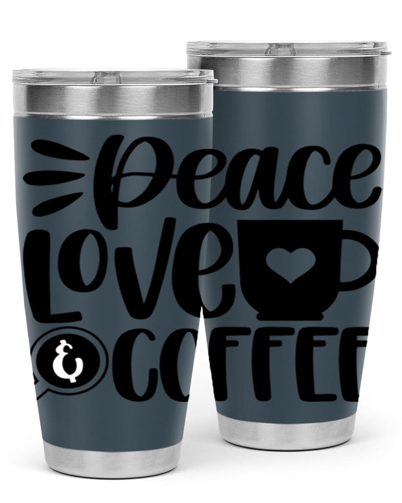 peace love coffee 49#- coffee- Tumbler