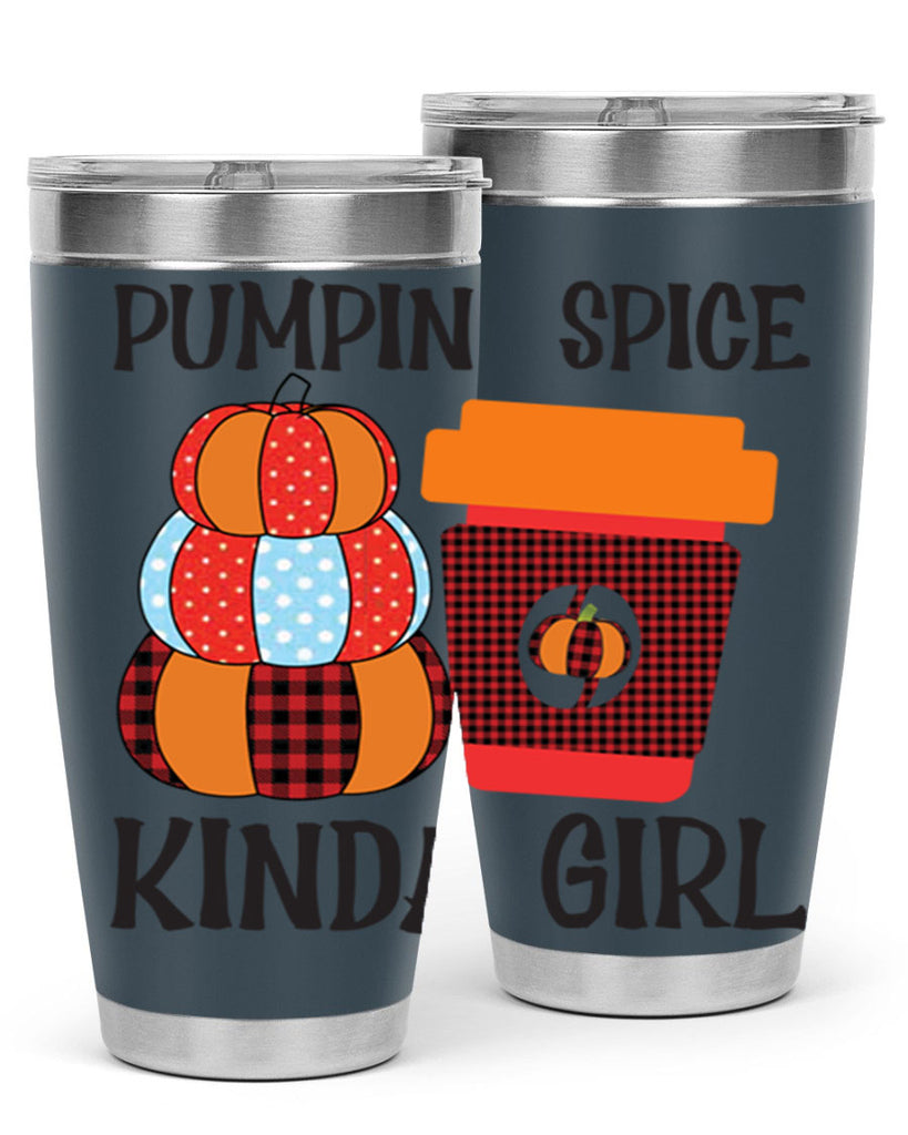pumpkin spice kinda girl 551#- fall- Tumbler