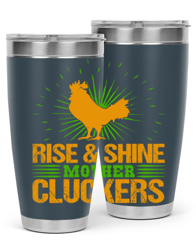 rise and shine mother cluckers 38#- farming and gardening- Tumbler