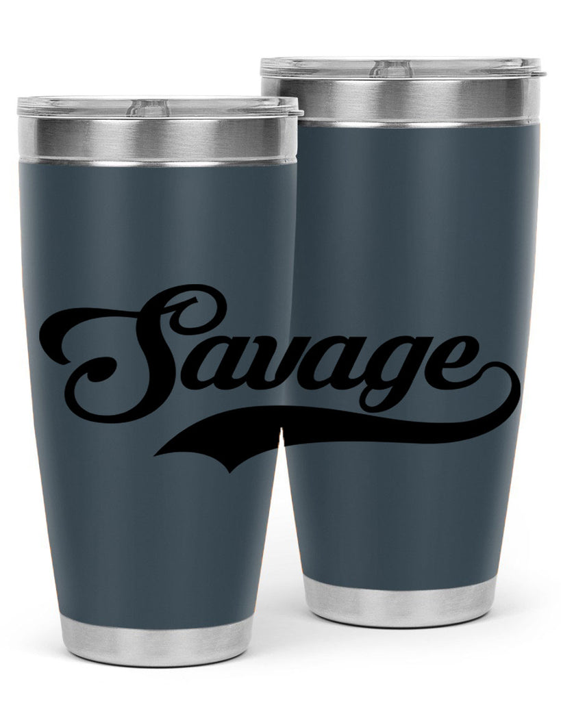 savage script 40#- black words phrases- Cotton Tank