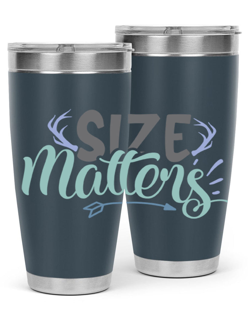 size matters 195#- fishing- Tumbler