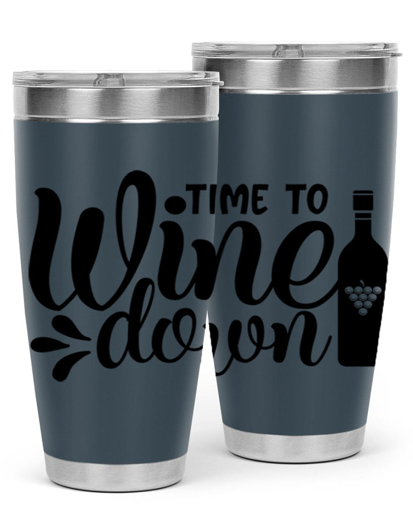 time to wine down 147#- wine- Tumbler