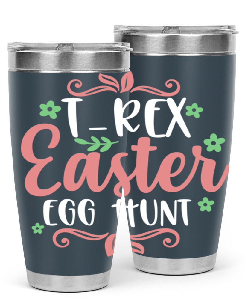 trex easter egg hunt 6#- easter- Tumbler