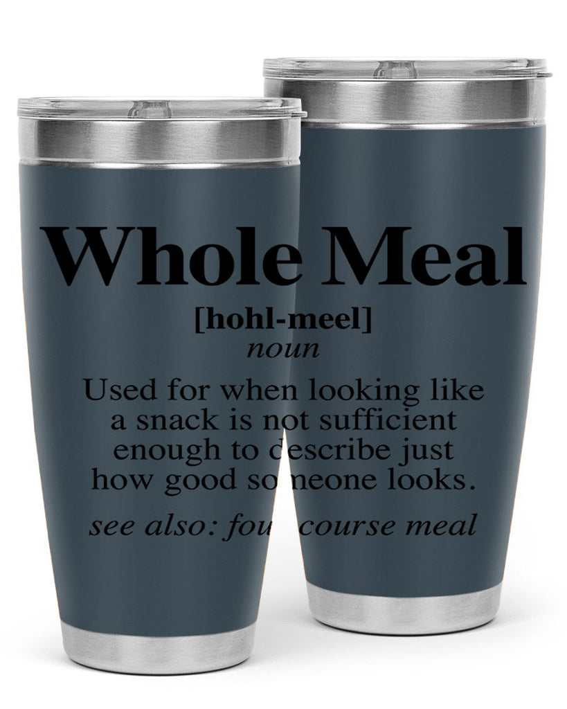whole meal 10#- black words phrases- Cotton Tank